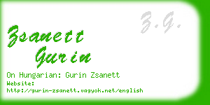 zsanett gurin business card